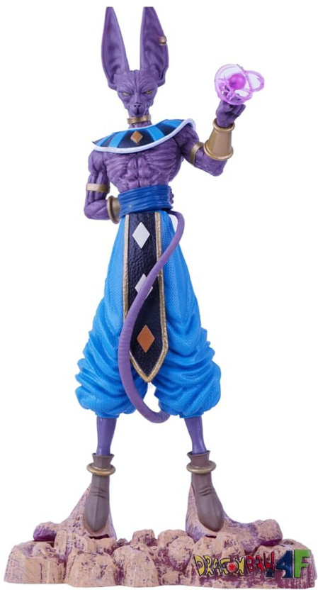 World Gift Mart Dragon Ball Super Beerus God of Destruction Action Figure|Anime Collectible 18Cm(Multicolor)