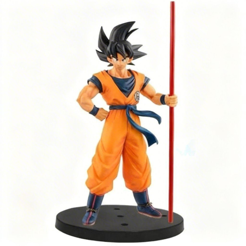Somora Somora Elite Dragon Ball Z Goku Action Figure 18cm with Staff & Black Base(Multicolor) - Flipkart Deal