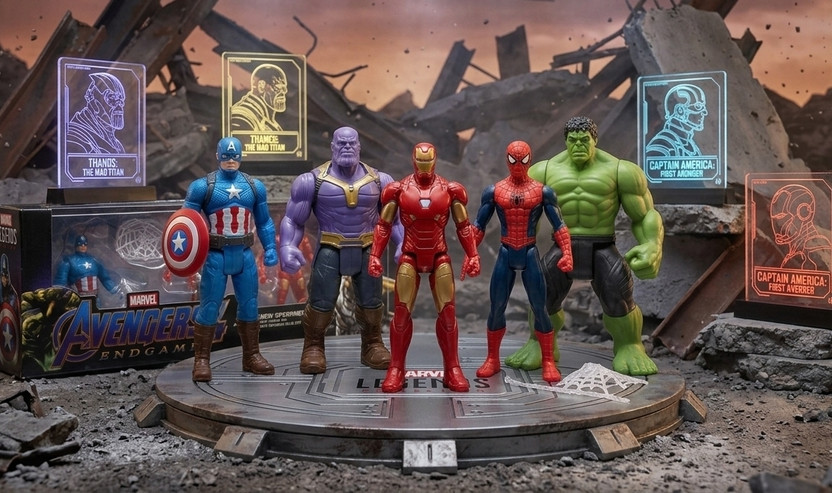 anjanitoys anjanitoys Action Figure Set with Collector Acrylic Display Stands – 5 Character Combo(Multicolor) - Flipkart Deal