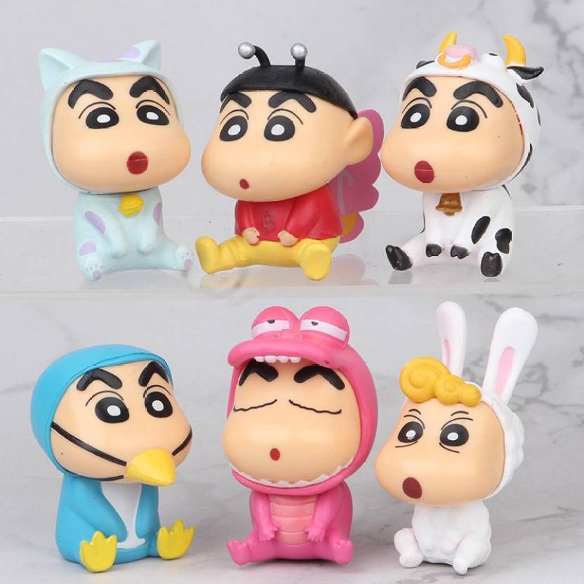 AZYASCO Mini Model Shin Chan Figure | Cake Topper PVC Collectable ...