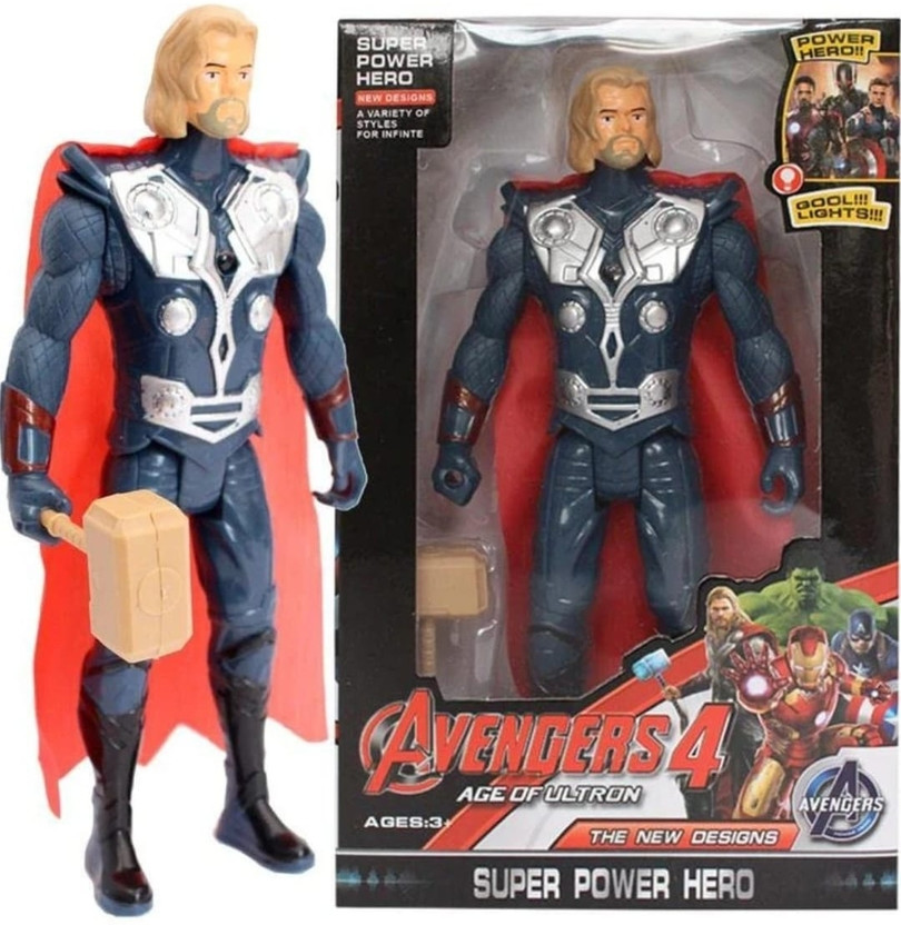 AB TOYS Thor Avenger Super Hero Action Figure/ Infinity War Thor (Stormbreaker Edition)(Blue, Grey, Red)