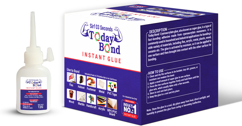 today today bond Instant Glue (Pack of 25pc) Adhesive(12 g) - Flipkart Deal