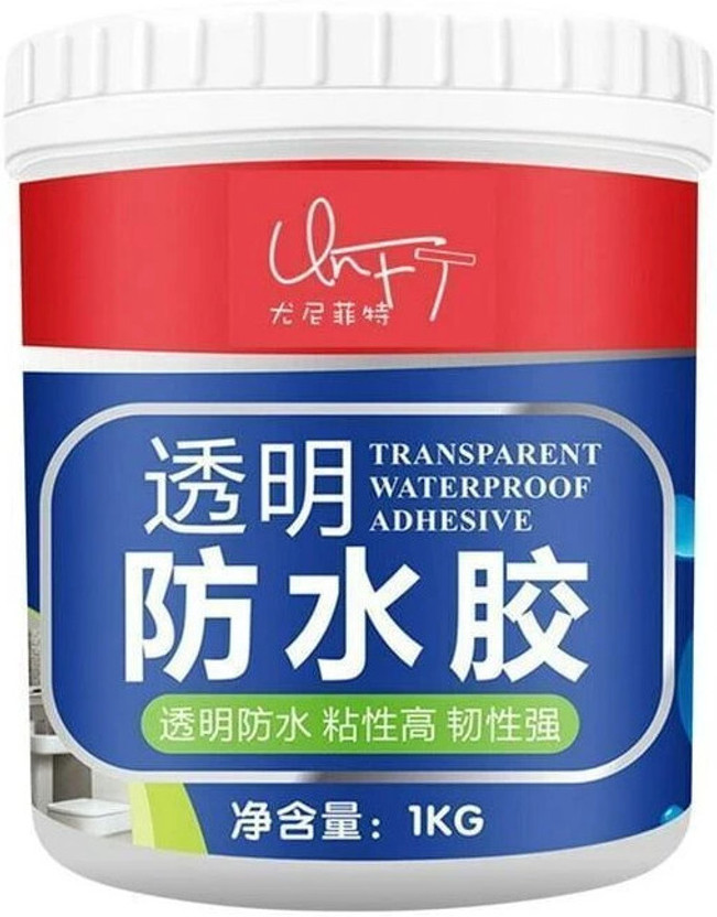 Zx Transparent Waterproof Glue with Brush For Roof Leakage Sealant Adhesive(300 g)
