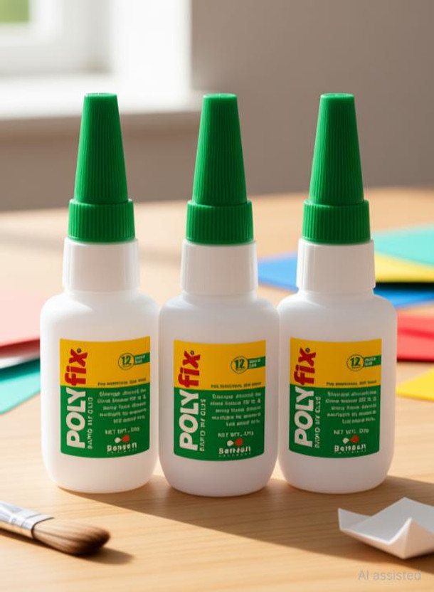 POLYFIX Instant Glue High Viscosity for Art & Craft Adhesive Adhesive(30 g)