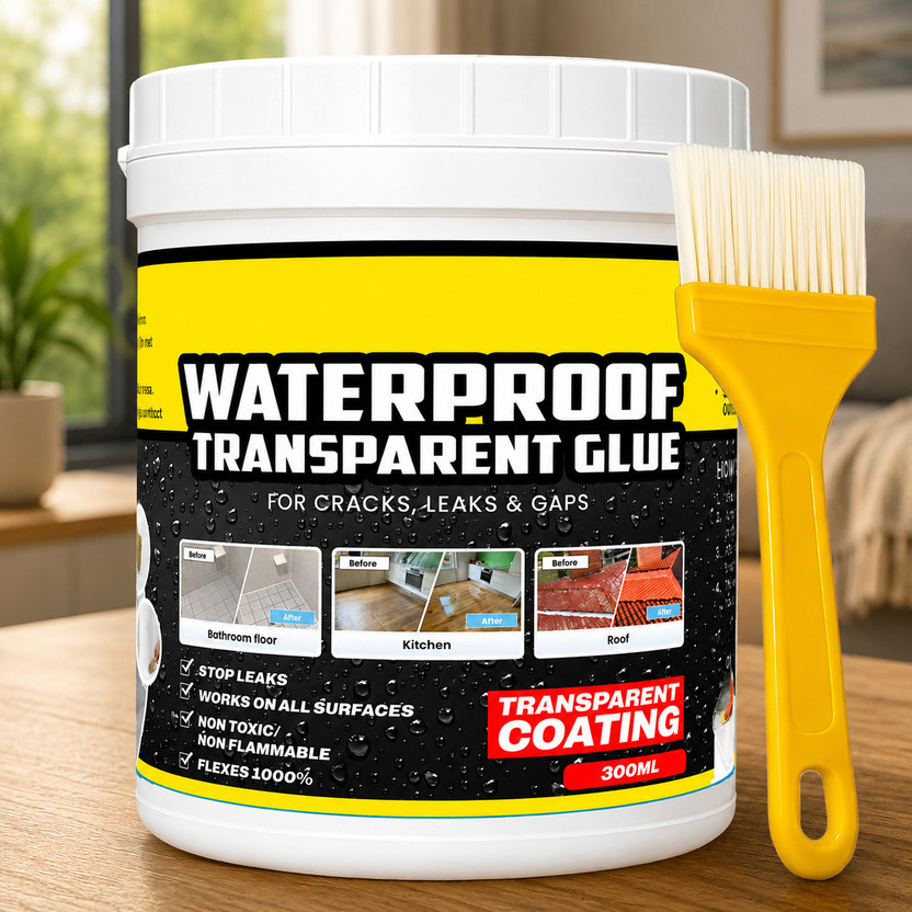 Cipzi Waterproof Leak Repair Glue Clear Sealant for Roofs and Walls Adhesive(300 ml)