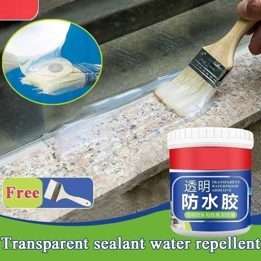 Bromeliaceae Waterproof Glue Roof Top Crack Seal Agent Clear Gel Bathroom Concrete Adhesive(300 g)