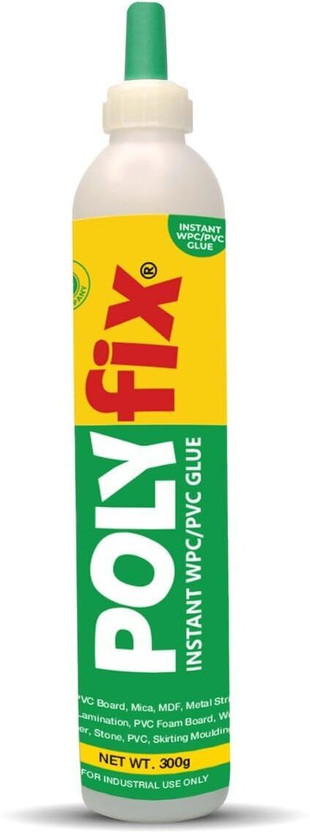 POLYFIX Rapid Strong PVC Instant Glue for WPC foam board with Brush Applicator Adhesive(300 g)