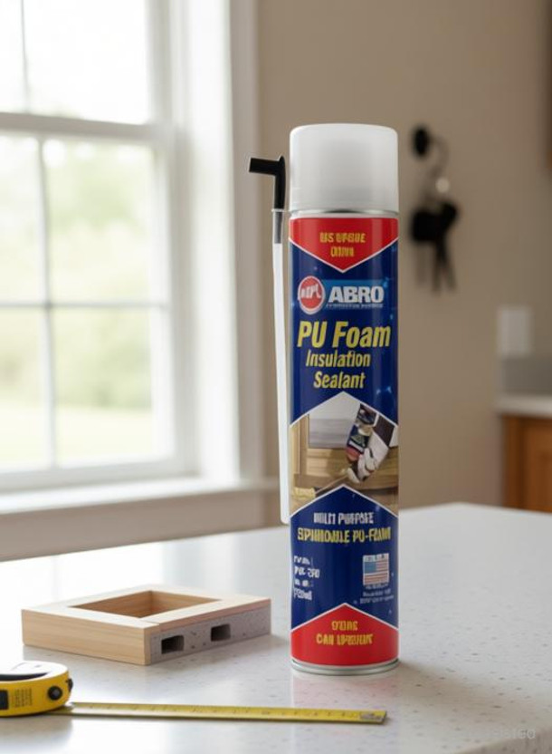 ABRO Multipurpose Expandable PU Foam Insulation Sealant Spray Adhesive(750 ml)
