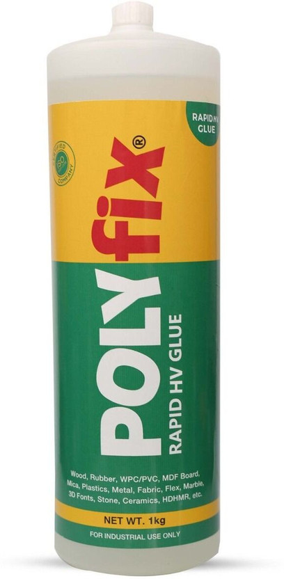 POLYFIX Instant CA Glue High Viscosity for Mica, MDF, Lamination, Gypsum - bulk pack Adhesive(1 kg)