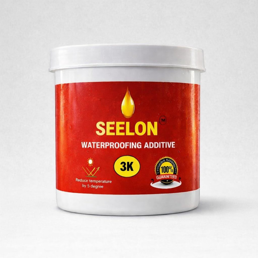SEELON 3K Waterproofing Additive| Roof Leakage, Crack Filling Solution 12 Sqft Coverage Adhesive(800 g)