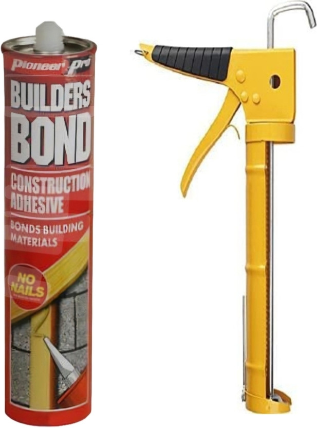M S TRADERS Pioneer Builders Bond Construction Adhesive No Nails with caulking gun Adhesive(384 ml)