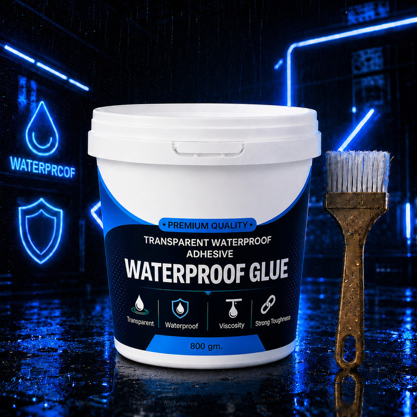 XBEY Kiyano Waterproof Glue Bathroom Roof Top Concrete No Leak Adhesive (800 G) Adhesive(800 g)