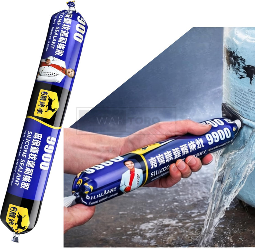 WAKTORO Waterproof Silicone Sealant Adhesive for Roof & Leakage Repair Adhesive(750 g)