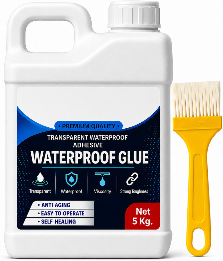 XBEY Kiyano Waterproof Glue Bathroom Roof Top Concrete No Leak Adhesive (5 kG) Adhesive(5 kg)