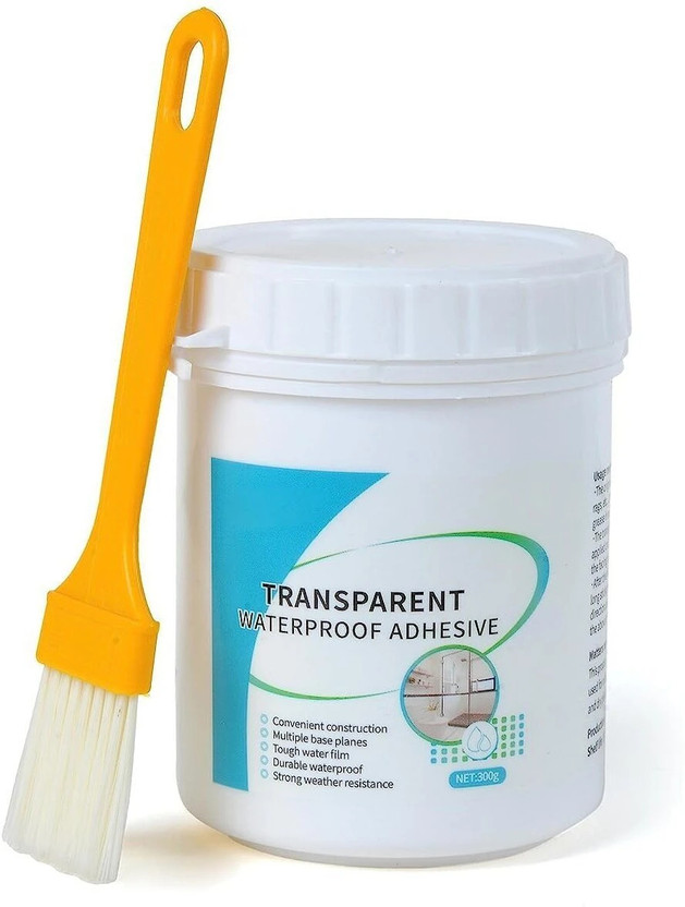 Medigo Invisible Waterproof Glue Clear Gel Bathroom Roof Top Concrete Paint No Leak Adhesive(300 L)
