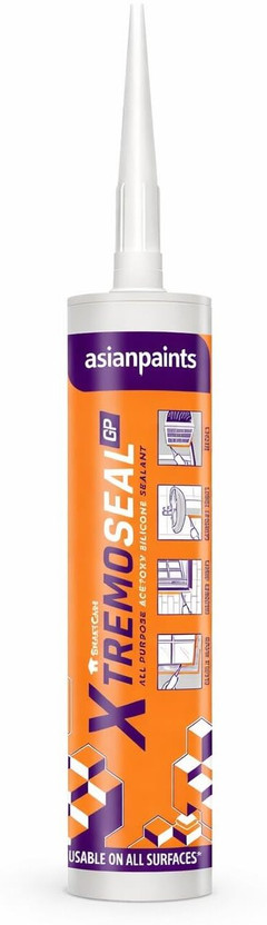 Asian Paints XTREMOSEAL GP Silicon Sealant Clear Adhesive(280 ml)