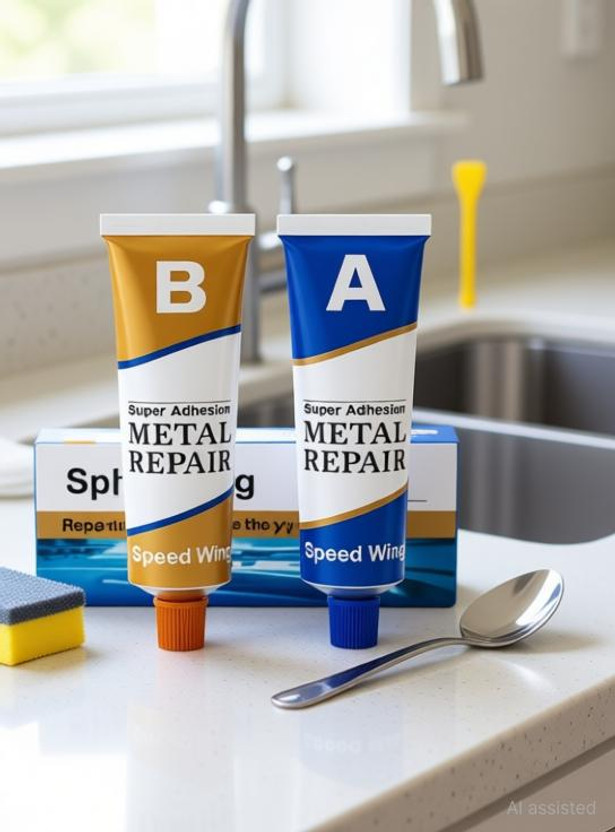 AARAV Metal Repair (Iron,Copper)Glue,Permanent Metal Repair ,Welding Crack Filler Adhesive(100 ml)