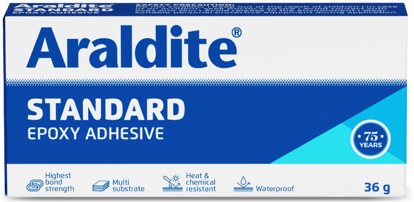 Araldite STANDARD 36g, Pack of 1(Strongest epoxy adhesive -Bond,fix,repair, DIY anything) Adhesive(36 g)