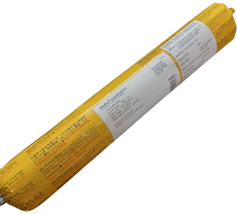 Sika Sikaflex Construction Plus- PU Sealant Grey Colour Adhesive(600 ml)