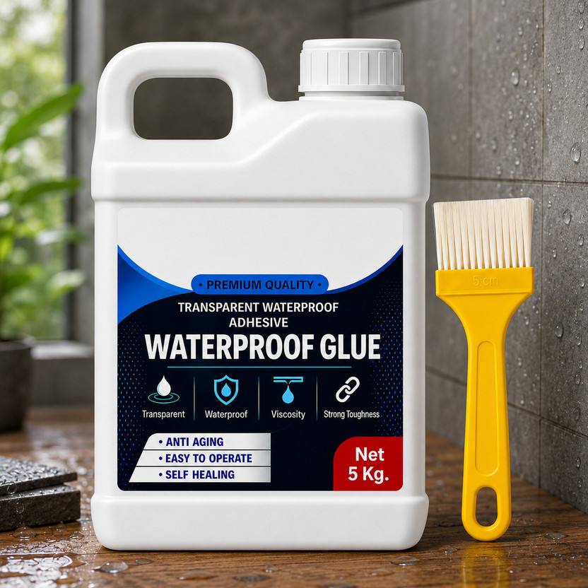 Yugam Kiyano Glue Clear Gel Bathroom Roof Top Concrete No Leak Adhesive (5 KG) Adhesive(5 kg)