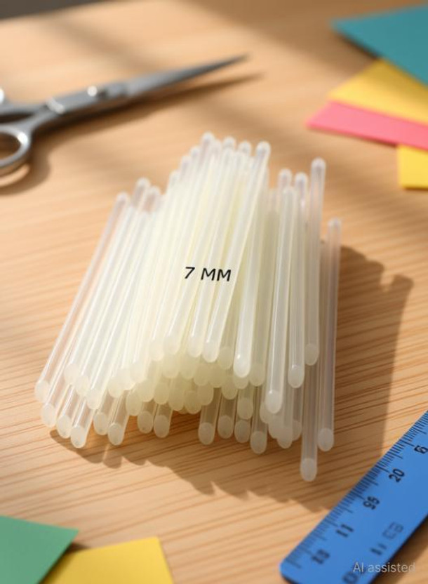 Jsure 7MM HOT GLUE STICKS FOR 20 WATT MINI HOT GLUE GUN Adhesive(60 ml)