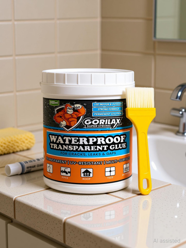 proapt Waterproof Glue 300gm Transparent Adhesive, Crack Seal, Epoxy Resin Leak Fix Adhesive(300 g)