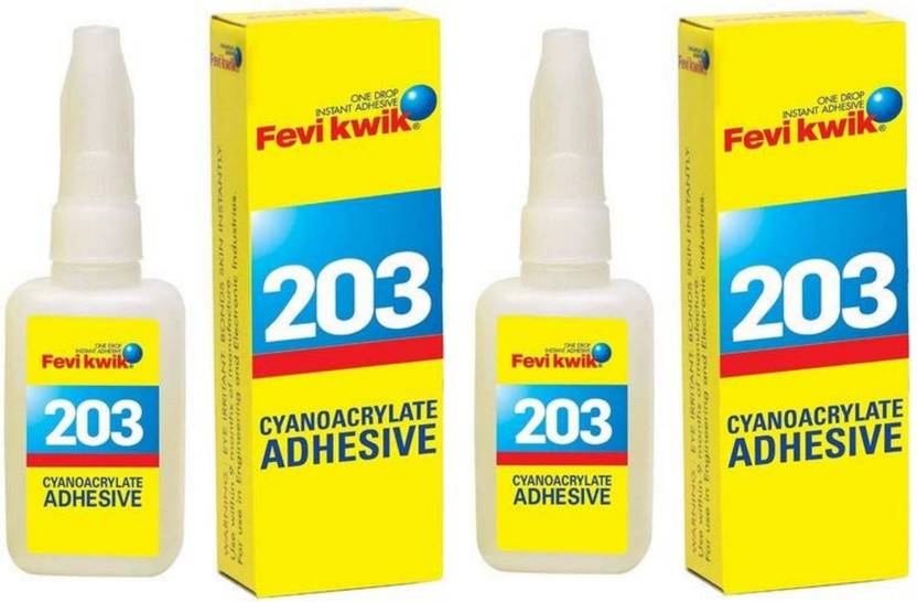 Pidilite Fevikwik 203 Cyanoacrylate Adhesive 20 gm Pack of 2 Adhesive