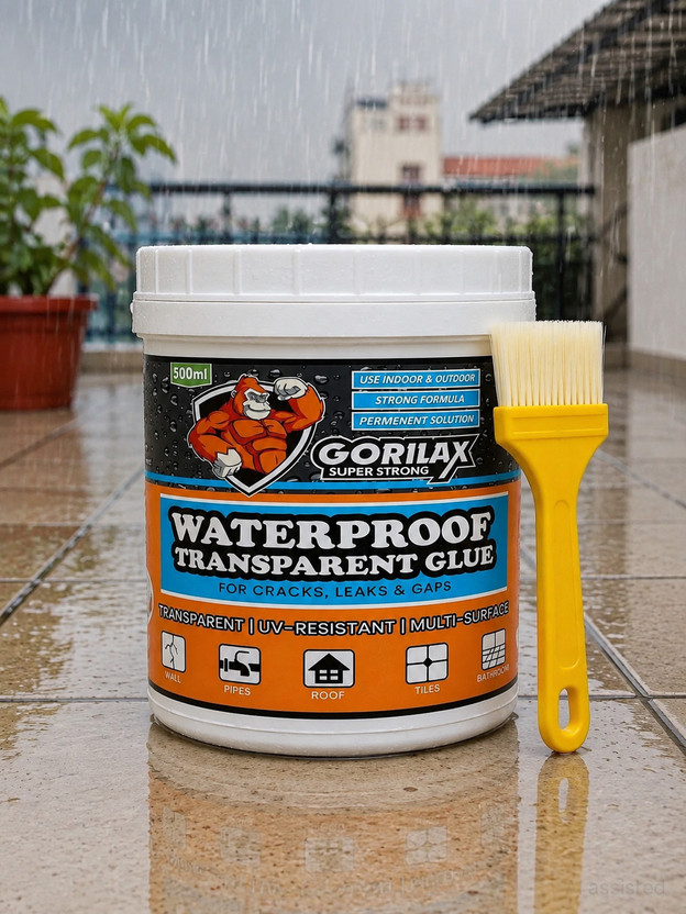 proapt Waterproof Glue 300gm Transparent Adhesive, Crack Seal, Epoxy Resin Leak Fix Adhesive(300 g)