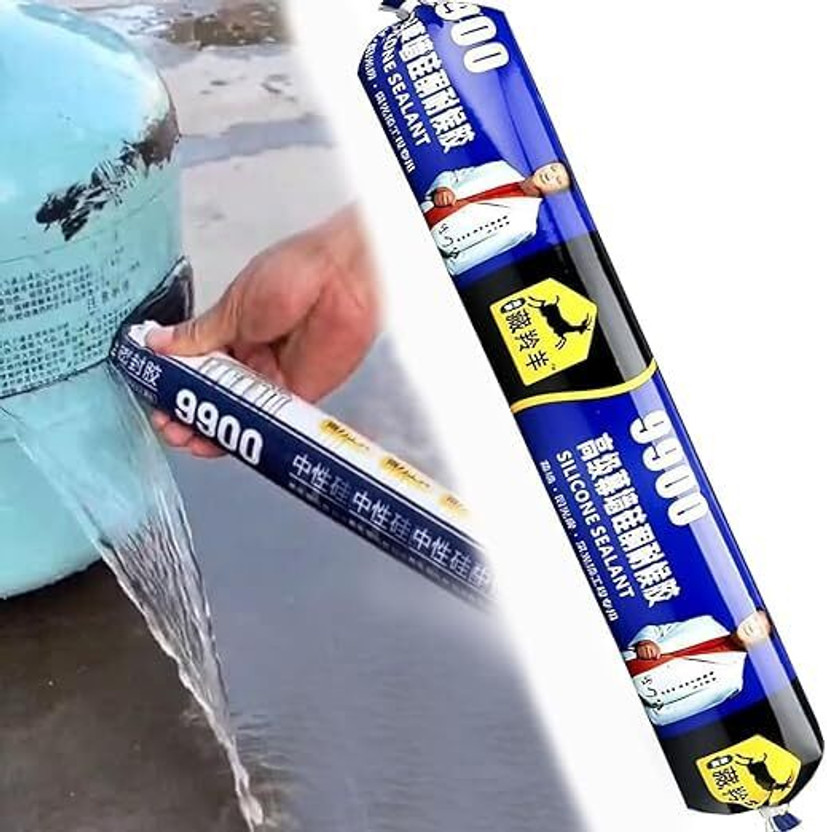 Ripyh Fast Cure 9900 Silicone Sealant Construction Glue Waterproof for for Wood Adhesive(750 ml)
