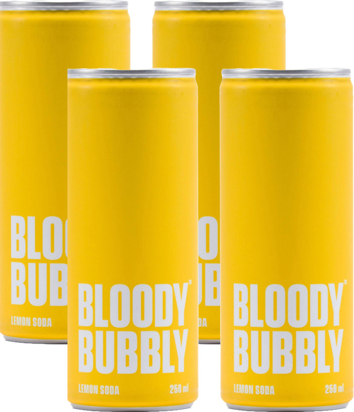 BLOODYBUBBLY Lemon With Soda(4 x 250 ml)