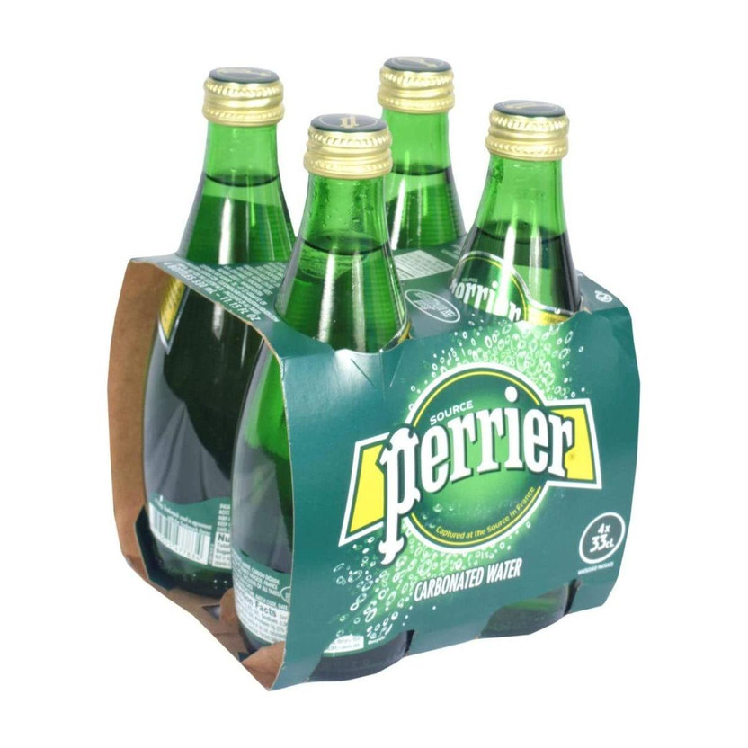 PERRIER Glass Sparkling Water(4 x 330 ml)