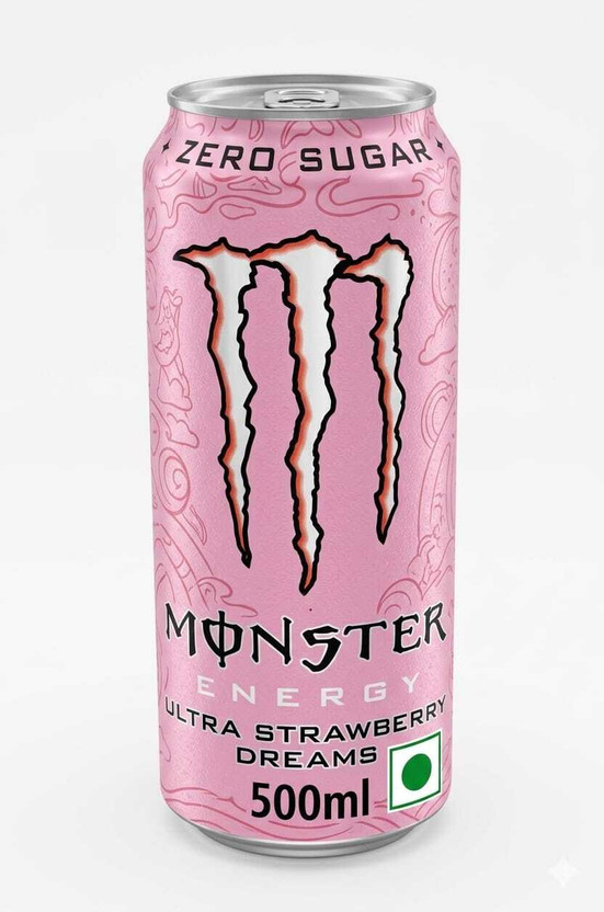 febora foods MONSTER ENERGY ZERO SUGAR ULTRA STRAWBERRY DREAMS Can(500 ml)