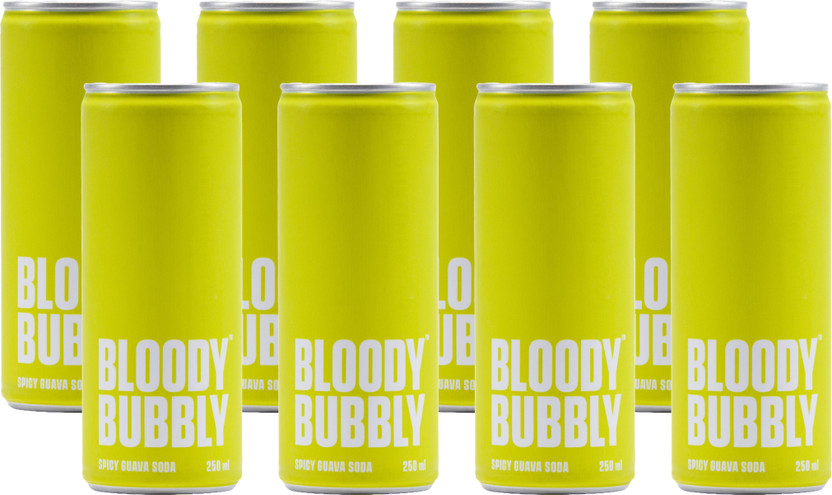 BLOODYBUBBLY Spicy Guava Naturally Soda(8 x 250 ml)