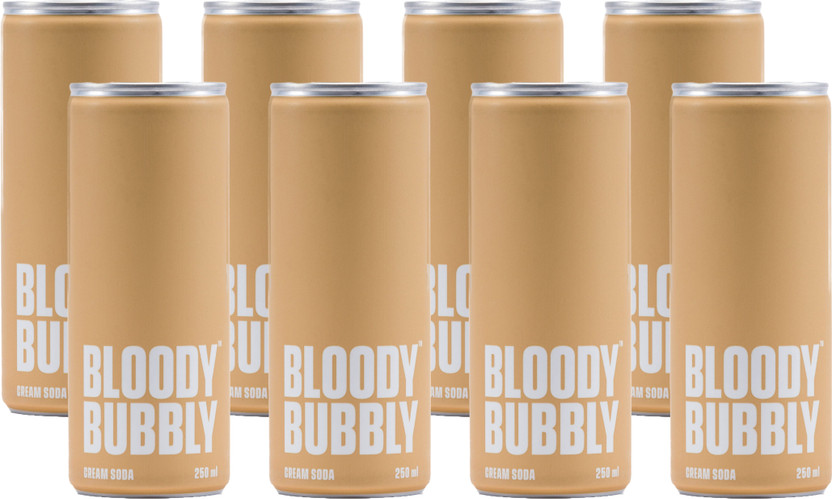 BLOODYBUBBLY Cream Naturally Vanilla Soda(8 x 250 ml)