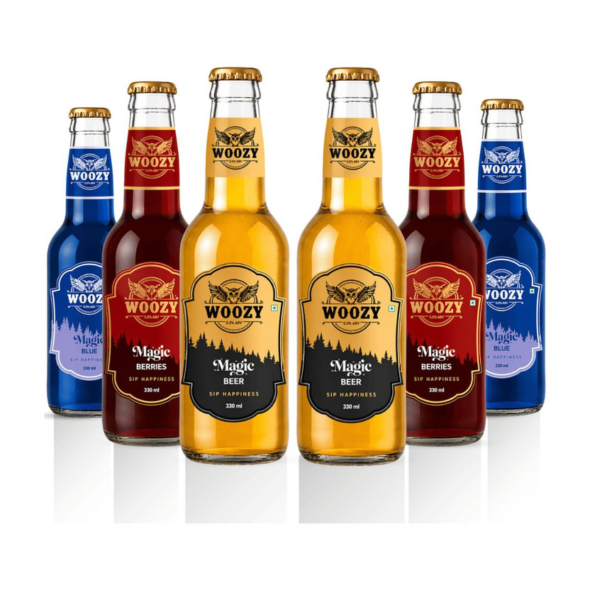 Woozy Woozy Bar - Mixed ( Buzz Low Calorie Litchi, Blue Berry Non Alcoholic Drink(6 x 330 ml) - Flipkart Deal