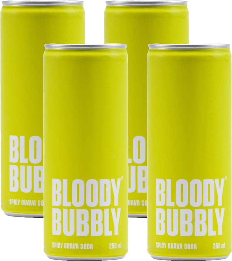 BLOODYBUBBLY Spicy Guava With Soda(4 x 250 ml)
