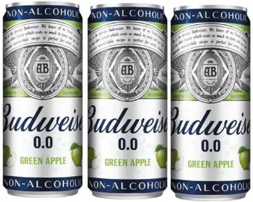 Budweiser Non alcoholic Green Apple Can(3 x 330 ml)