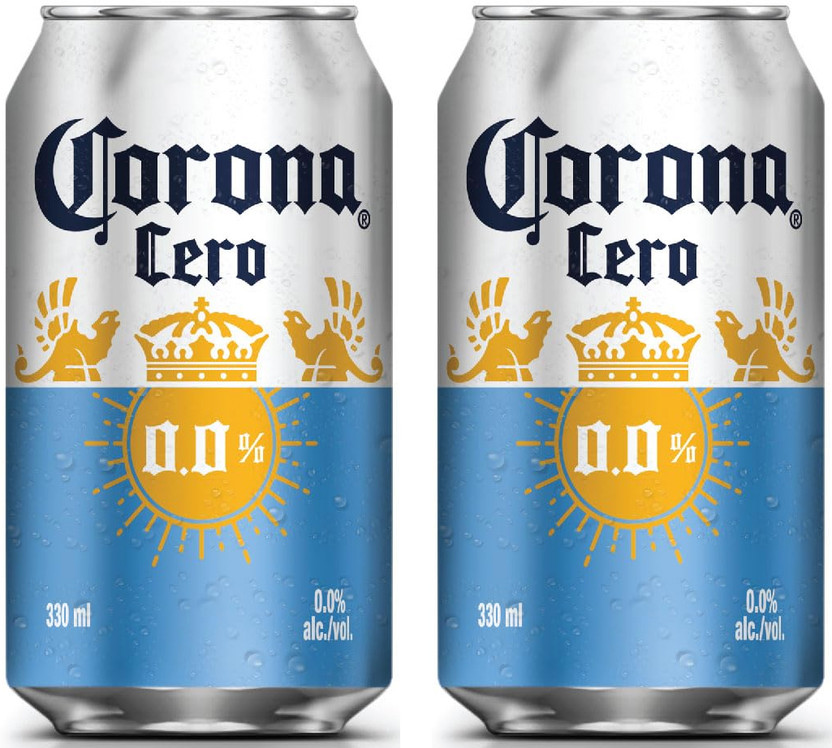 Corona Cero 0.0 Non Alcoholic Beer Can(2 x 330 ml)