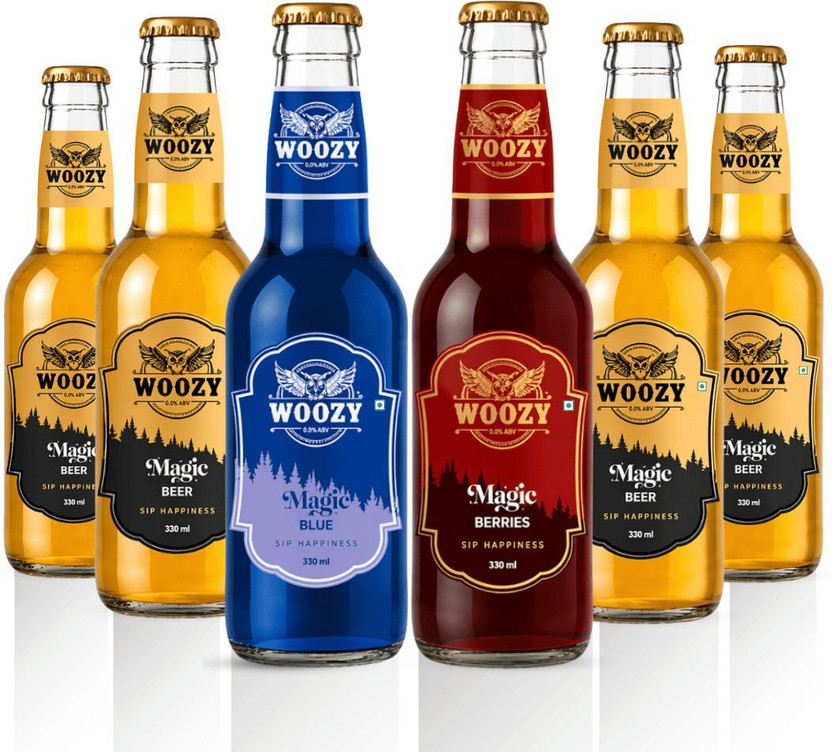 Woozy Party Pack – Zero Alcohol Beer Combo (Mixed Edition) Glass Bottle(6 x 330 ml)