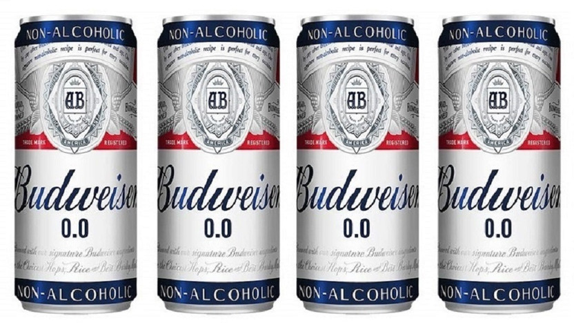 Budweiser Non Alcoholic 0.0. Beer 330ml (Pack of 4) Can(4 x 0.33 L)