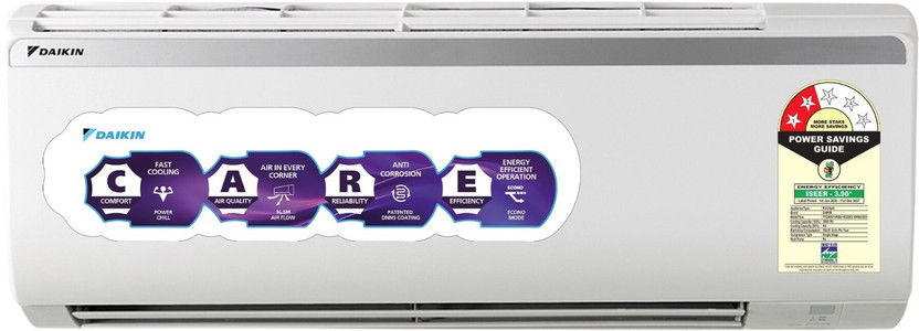 Daikin 2026 Model 0.9 Ton 2 Star Split Fixed Speed AC(FTQ30XV16VBA+RQ30XV16VBA, White)