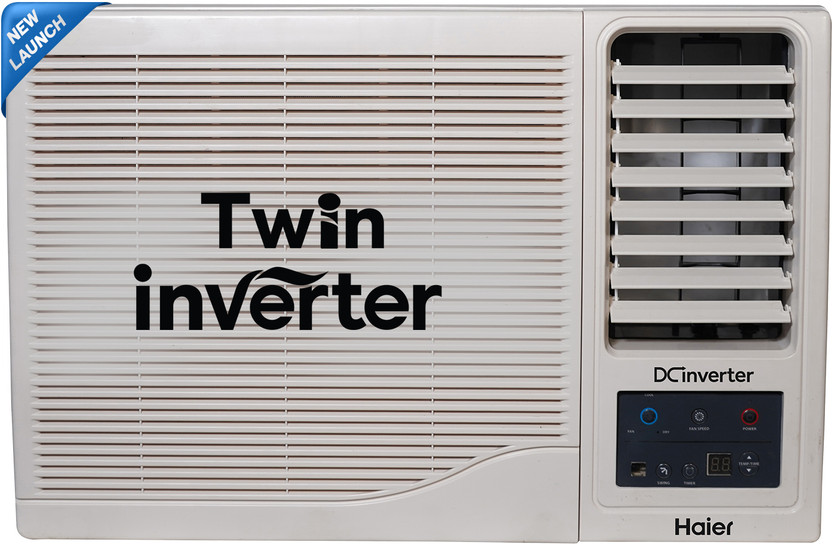Haier 2024 Model 1.5 Ton 5 Star Window Dual Inverter Micro Bacterial Filter, 54 High Ambient Performance, Low Power Consumption Heavy Duty AC(HWU18I-AOW5BN-INV, White)
