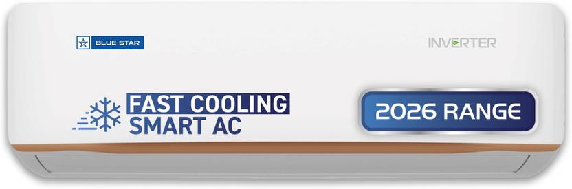Blue Star 2026 Model 1.5 Ton 4 Star Split Inverter with Wi-fi AC (ID518GNURS, White)