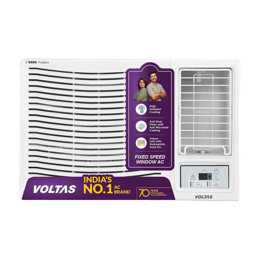 Voltas 2026 Model 1.5 Ton 2 Star Window Fixed Speed AC(182FS PRISM(4011565), White)