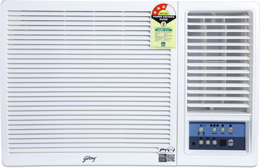 Godrej 2025 Model 1.5 Ton 3 Star Window Fixed Speed with Anti Corrosive Blue Fin AC(WFC 18UTC3-WYA, White)