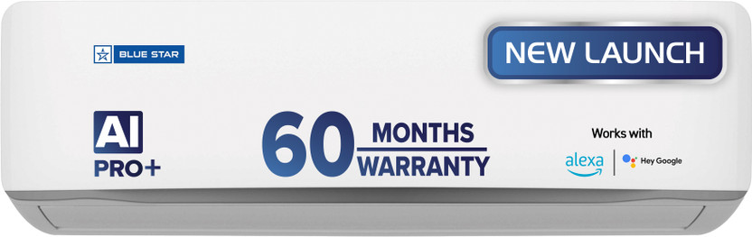Blue Star 2026 Model 1.5 Ton 3 Star Split Inverter with Wi-fi AC(IA318ZXUS, White)