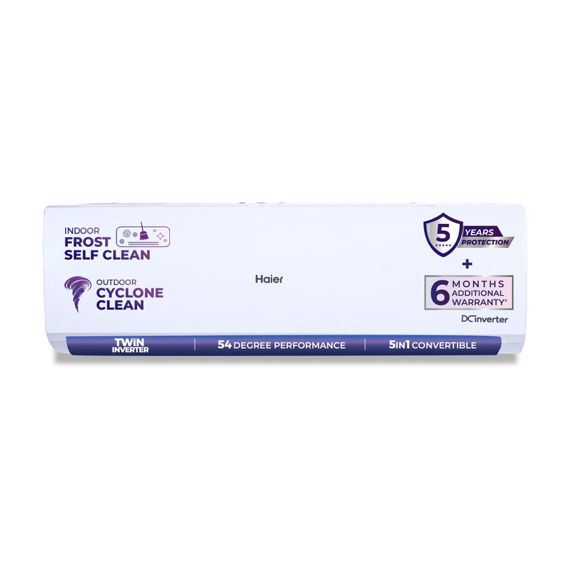 Haier 2026 Model 1.5 Ton 3 Star Split Twin Inverter AC(HSI17VP-W3NB-PI,HSO17VP-W3NB-PI, White)