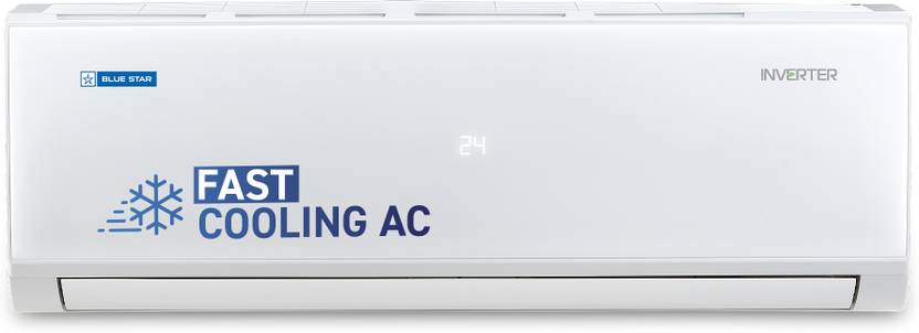 Blue Star 2025 Model 1.5 Ton 5 Star Split Inverter AC IE518PNU, White