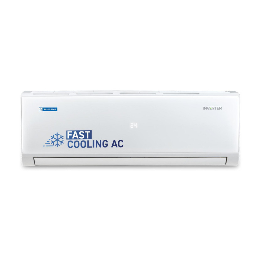 Blue Star 2025 Model 1.5 Ton 5 Star Split Inverter AC(IE518PNU, White)