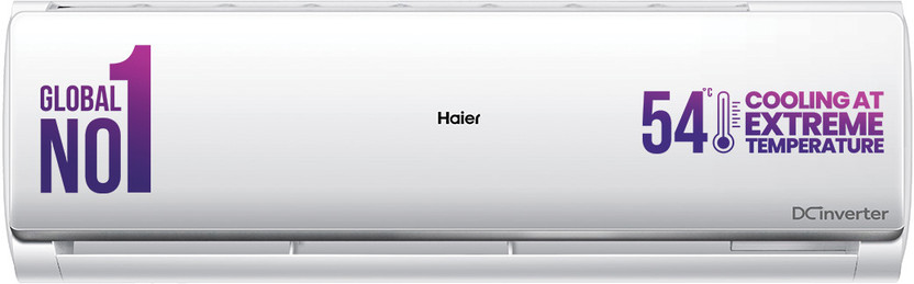 Haier 2023 Model 1.5 Ton 5 Star Split Dual Inverter with Micro Bacterial Filter, 54 High Ambient Performance, Low Power Consumption,Heavy Duty AC(HU52-5BN-INV/ HS52V-TBS5BN-INV, White)